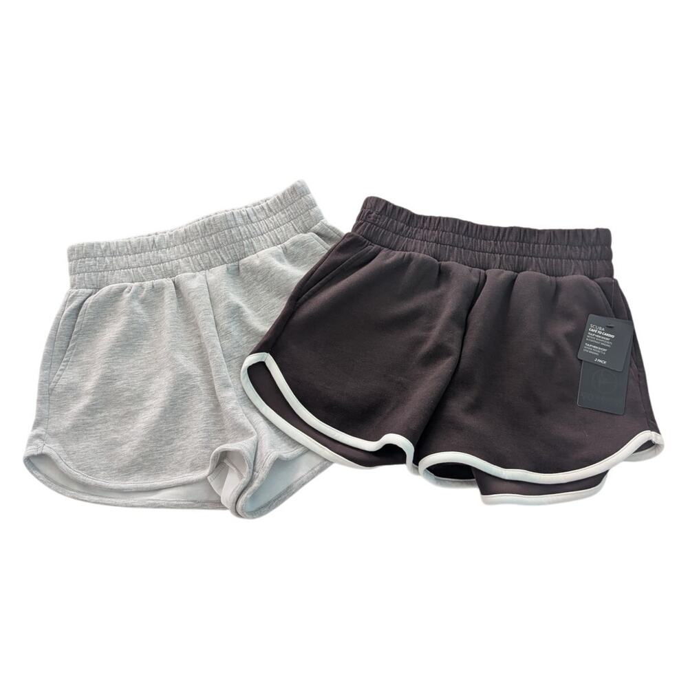 NWT 90 Degrees Scuba Short 2 Pack Brown/Gray size Small